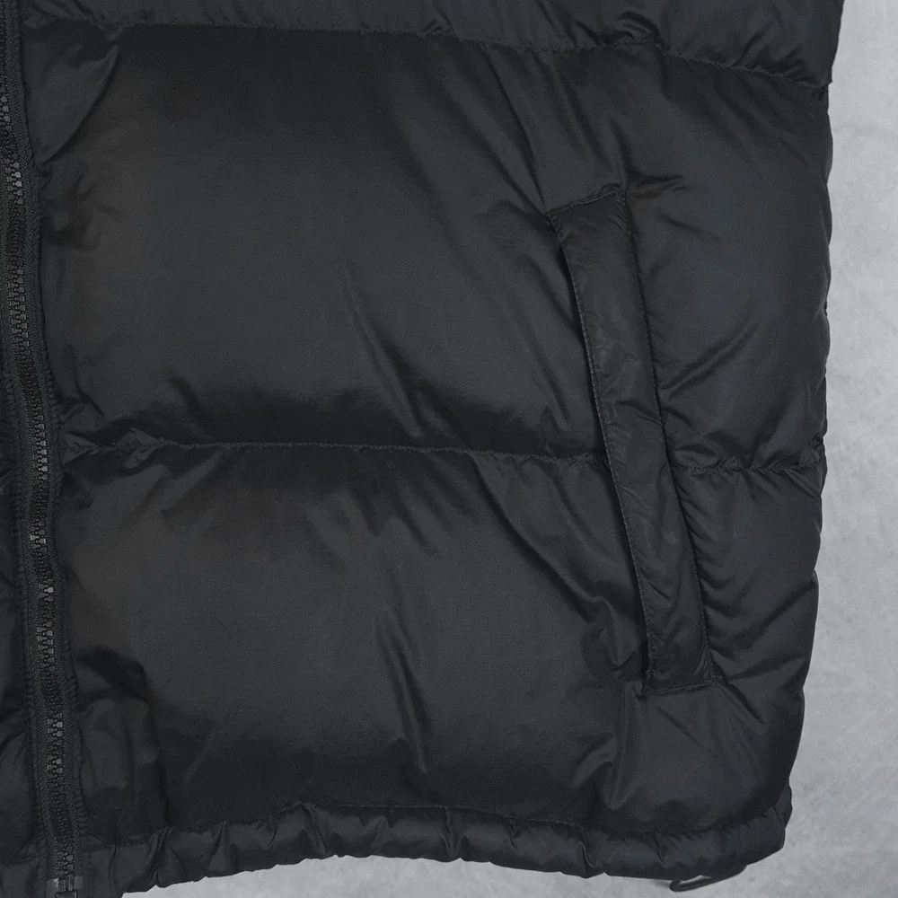 The North Face Nuptse Vest Mens 2XL Black 700 Down Puffer Hooded NF0A3JQQ